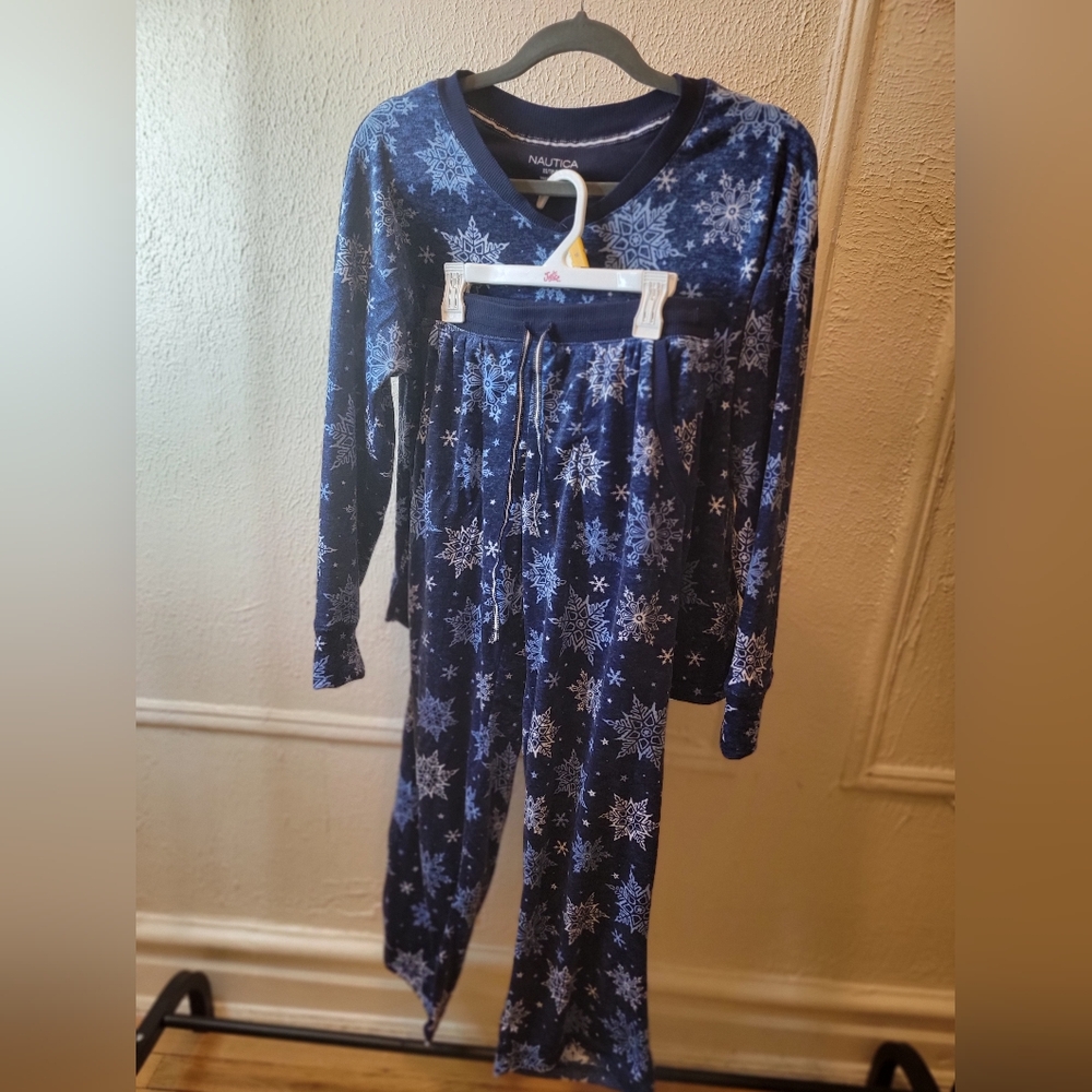 NAUTICA BLUE SNOWFLAKE PJ SET